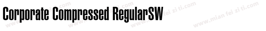 Corporate Compressed RegularSWFTE字体转换
